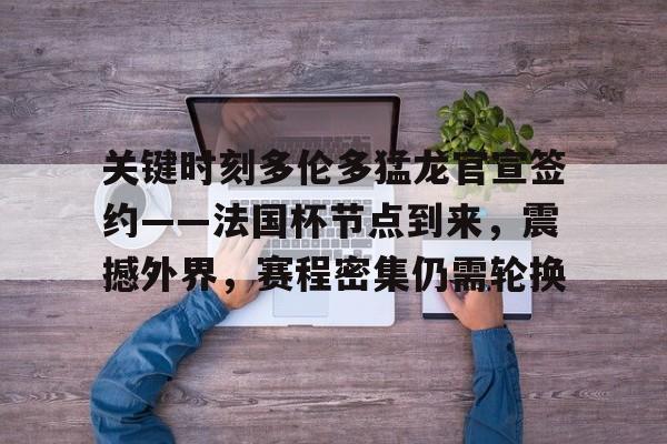 九游体育下载-关键时刻多伦多猛龙官宣签约——法国杯节点到来，震撼外界，赛程密集仍需轮换(足坛最新转会一览表)